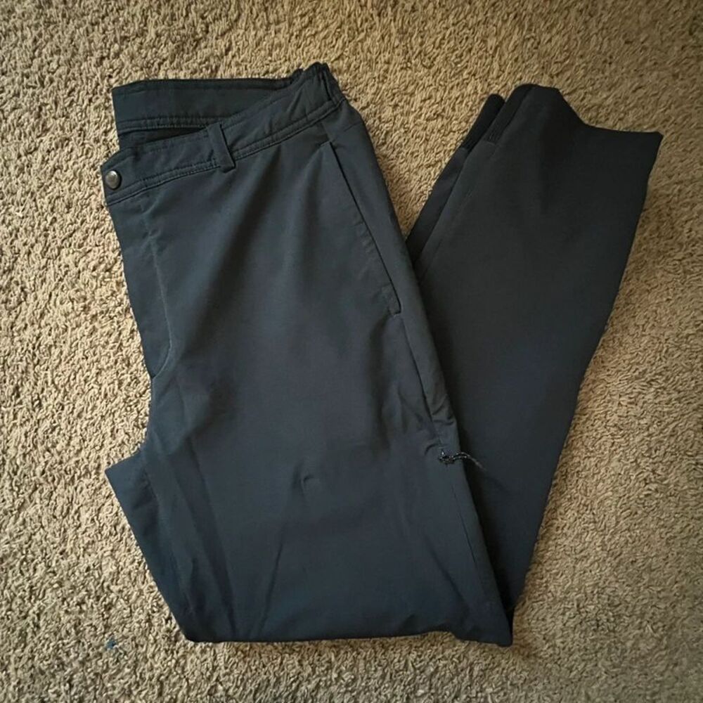 Mack Weldon Radius Flex Joggers Mens L Navy Stretch Performance Pants Zip Pocket